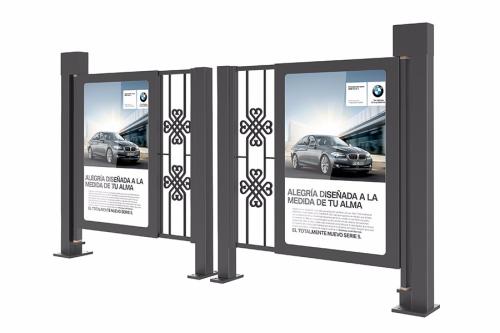 江华县人行通道广告双门